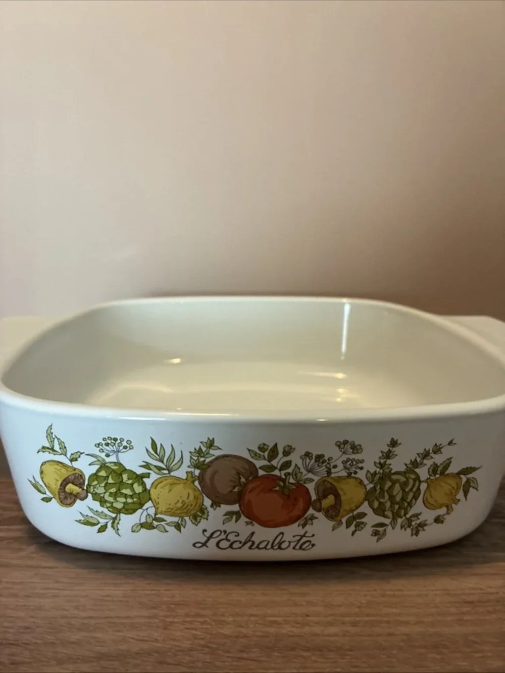 Vintage Corning Ware LEchalote A-1-B 1 Quart Casserole Dish Vegetable USA